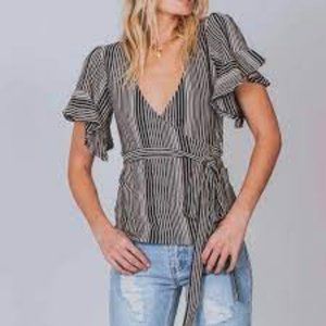Free People Wrap Shirt